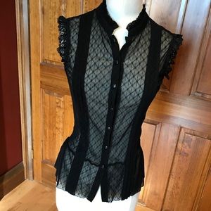** 2 for $30 ** Guess Sheer Lace Top